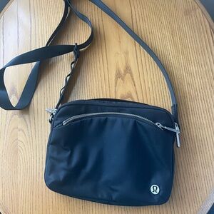 Lululemon Athletica Black Messenger Bag